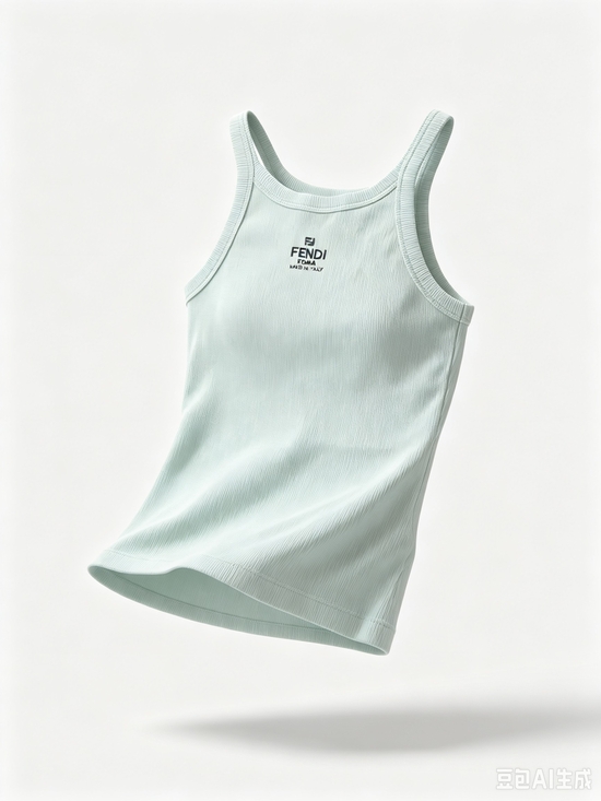 Fendi Tops - Fendi Light Mint Ribbed Tank Top